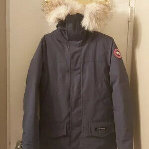 CANADA GOOSE parka in navy blue colour, size extra small (XS) men's